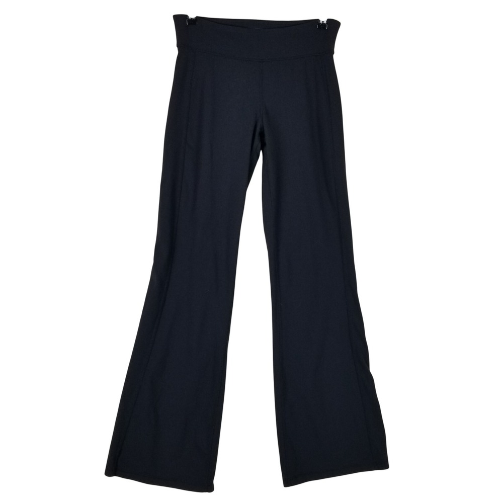 Athleta Yoga Pants Women Small Black Flare Leg Supplex Lycra 736588